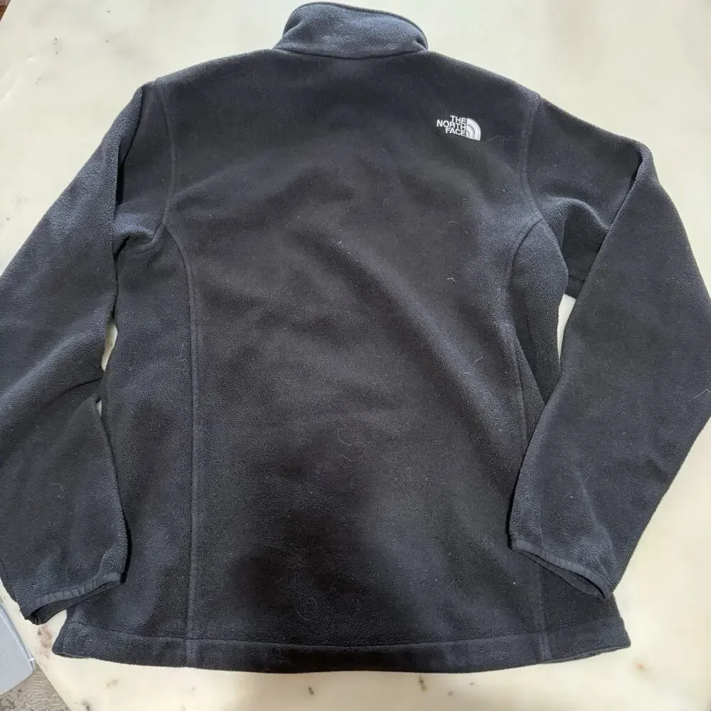The North Face Mens M TKA 100 Glacier Full Zip Fleece Jacket Black